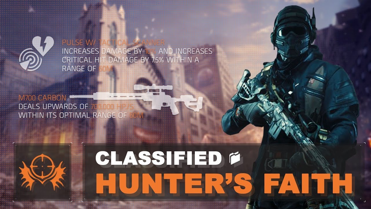 Classified Hunter's Faith with M700 Carbon | The Division 1.8.3