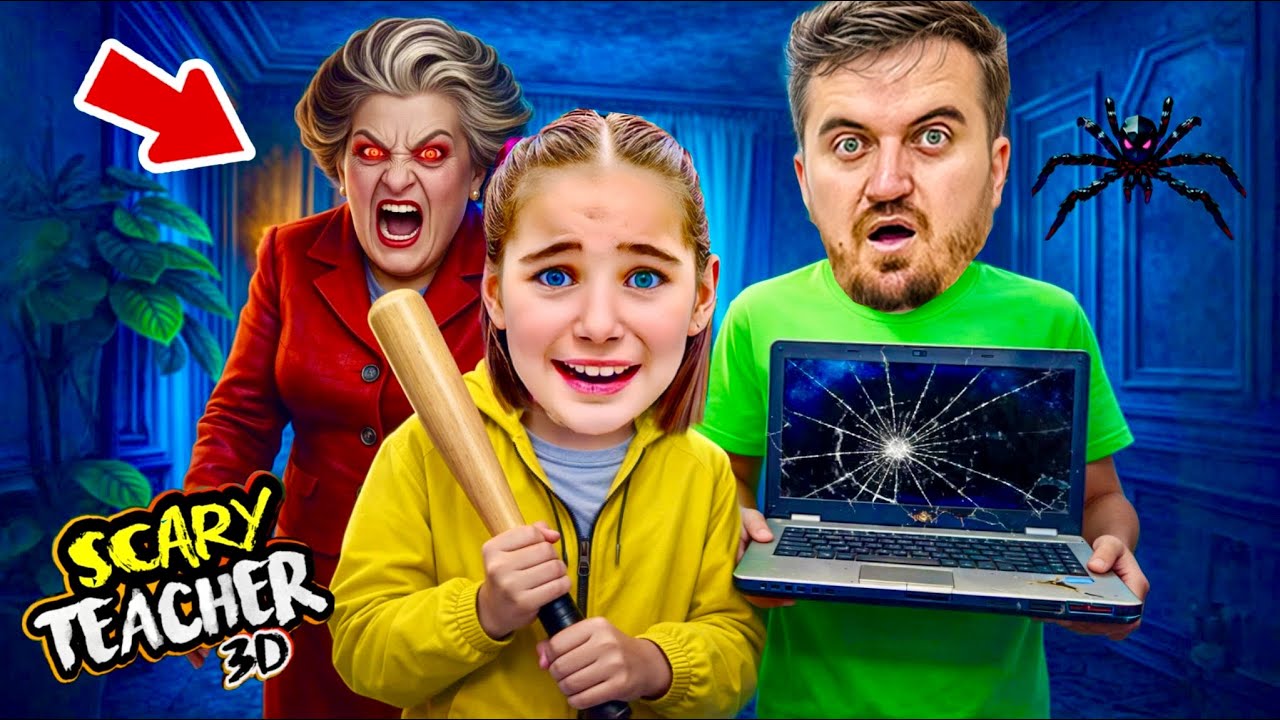 SCARY TEACHER EVİMİZE ZORLA GİRDİ NELER OLDU ELİF SİNEM ‼️