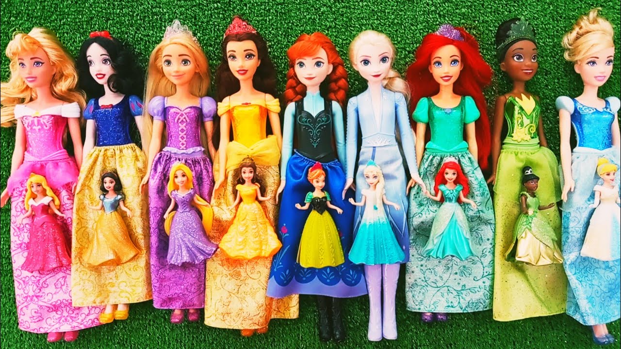 ASMR | Unboxing Mattel Disney Princess Spin & Reveal Surprise Dolls! Satisfying video | Review Toys