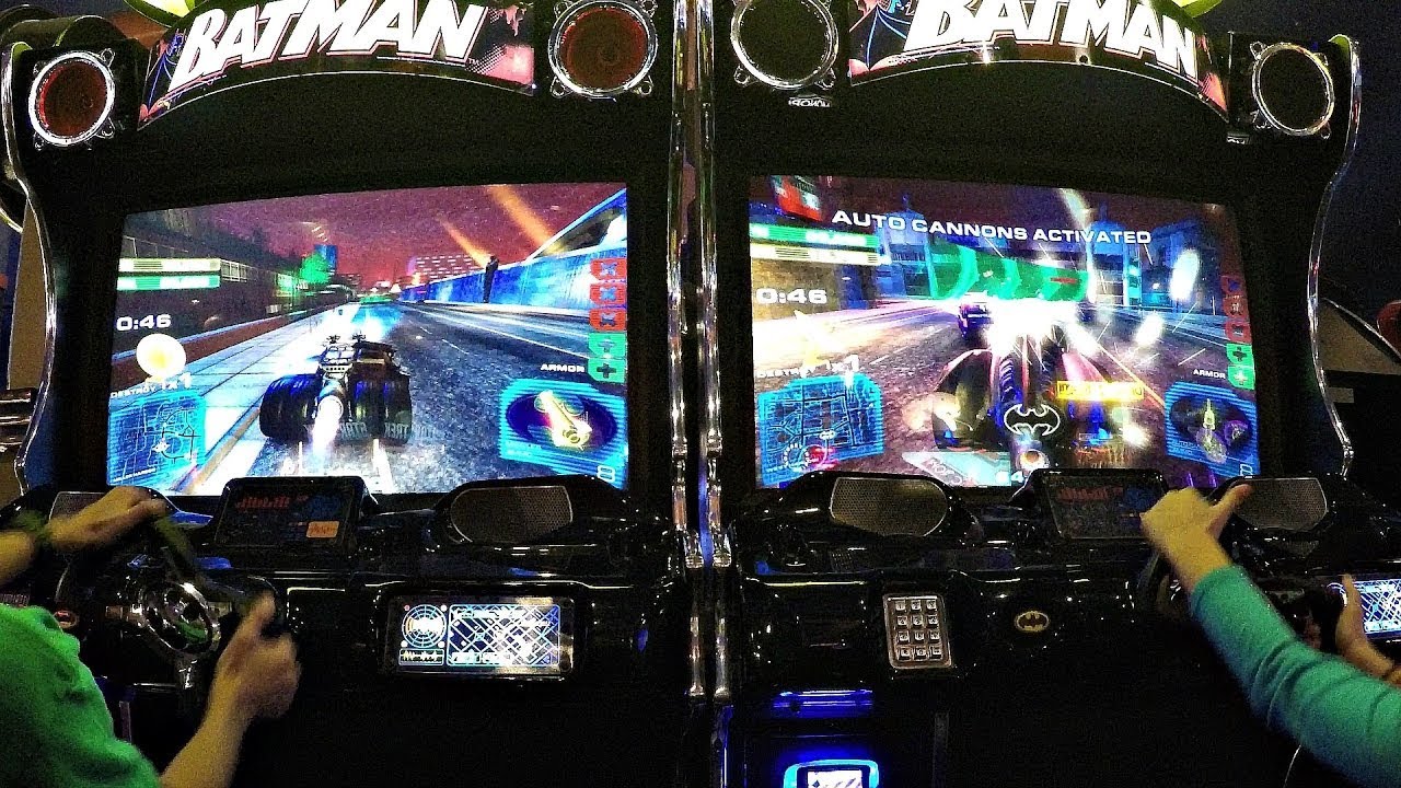 Batman Arcade Video Game 2 Player Racing Versus Bane Completed レースゲーム