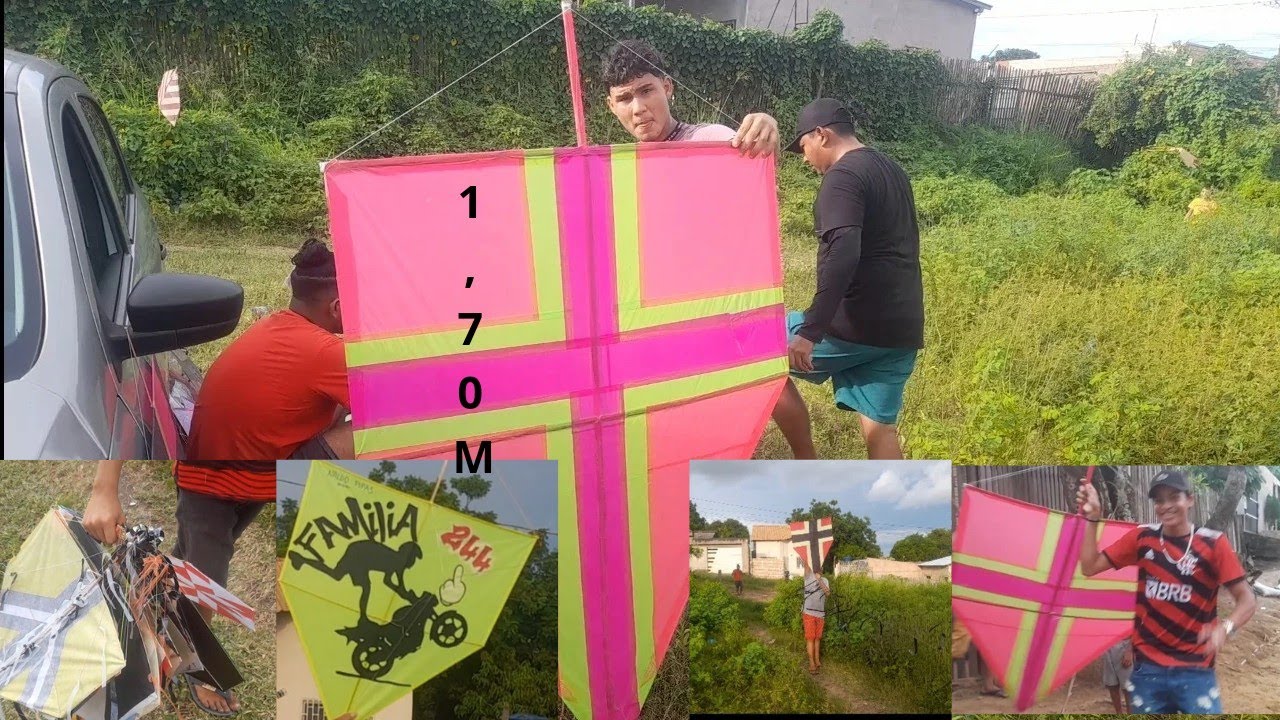 ☆DIA DE GIGANTES☆ Teve pipa de até 1,70m no alto# pipas Santarém-Pa.