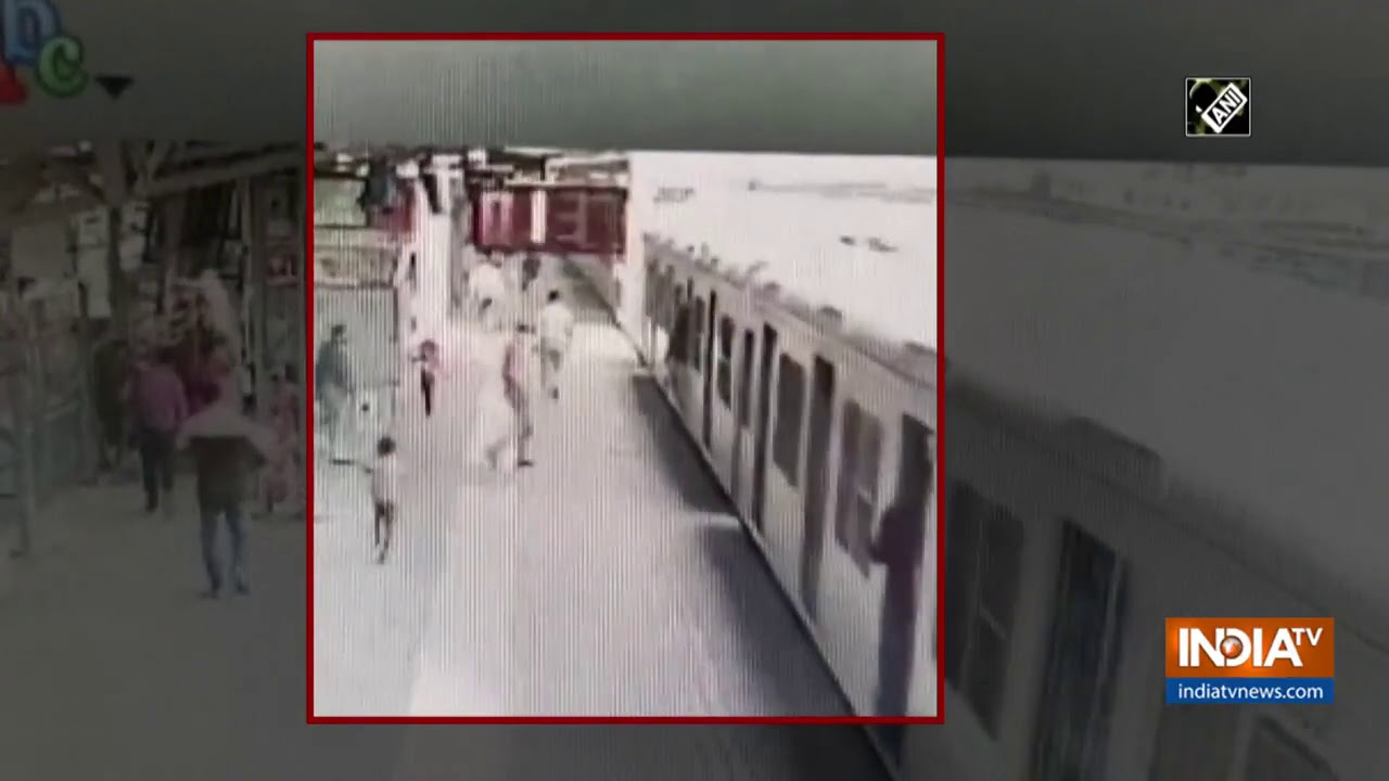Watch: Passenger falls while boarding train in Mumbai