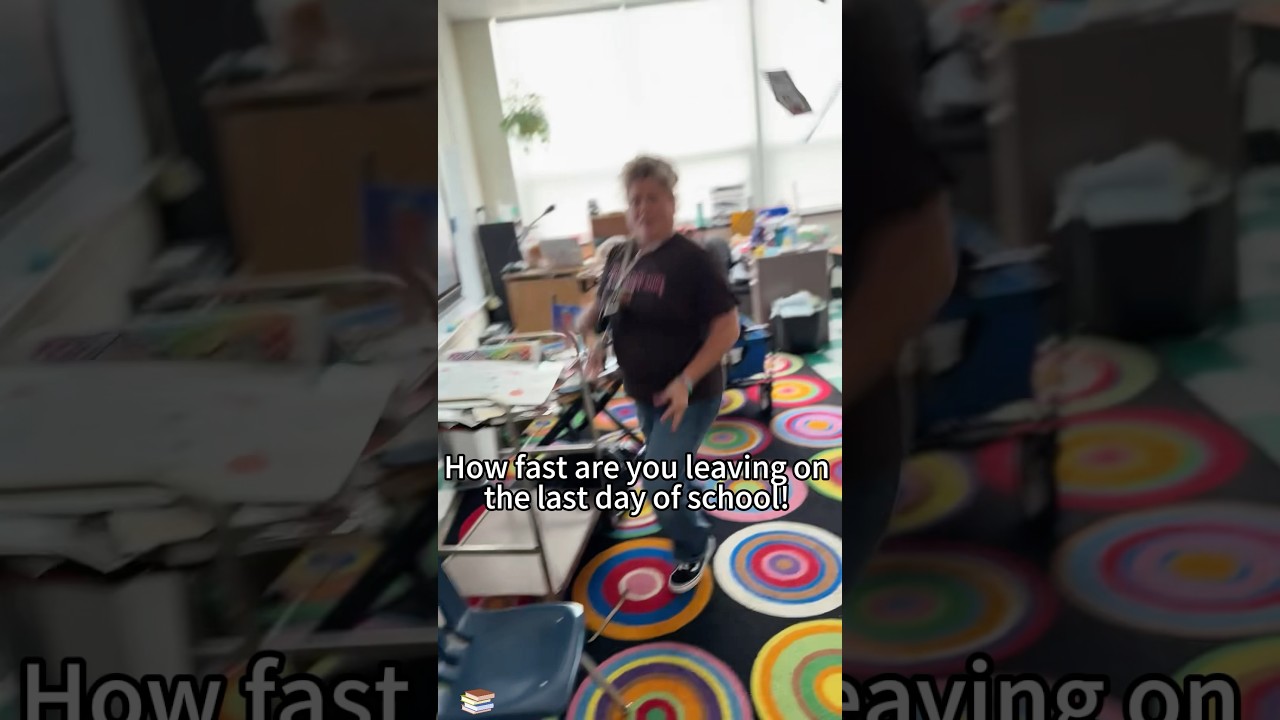 How fast are you leaving on the last day of school!🤣#teacher #school #vacation #funny #fouyou