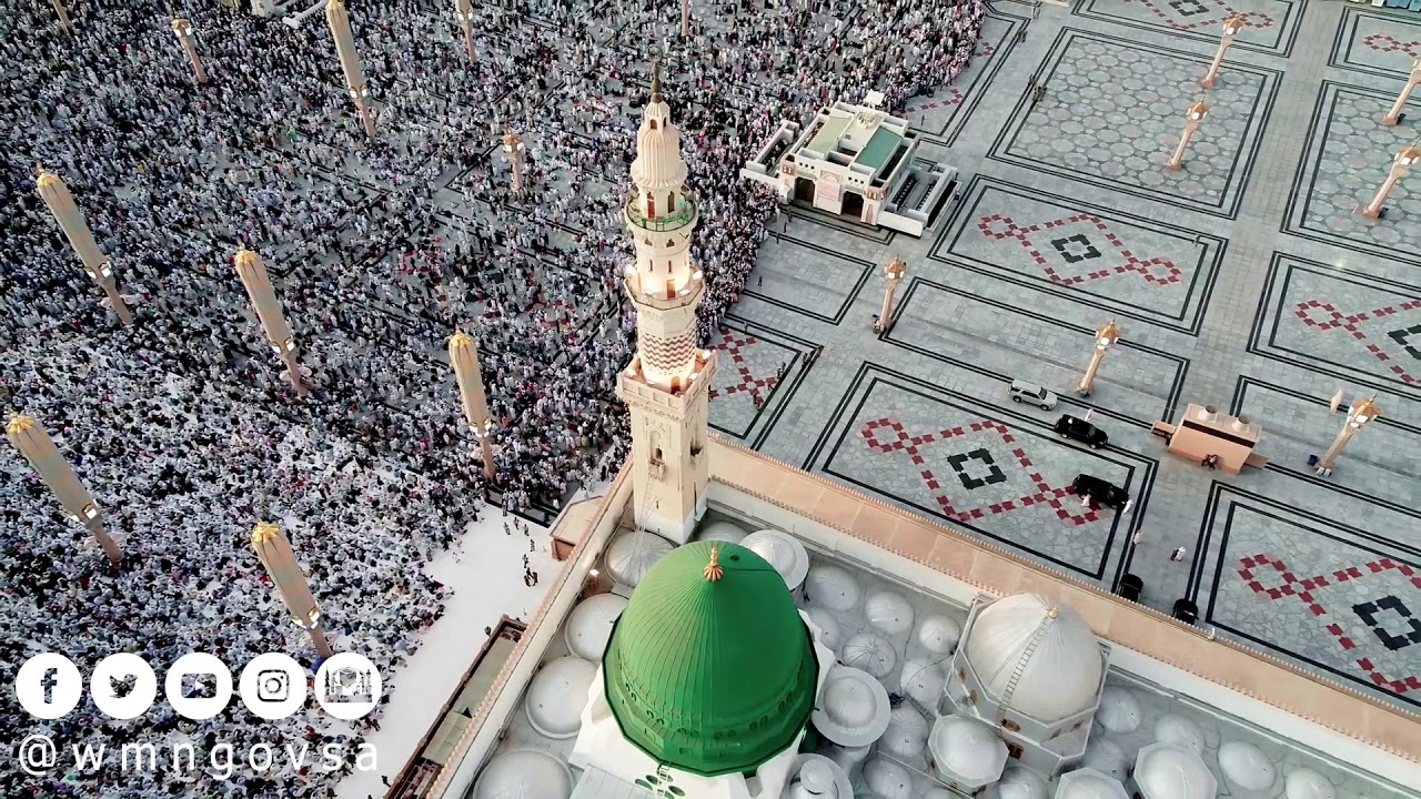 صلاة العيد في المسجد النبوي الشريف