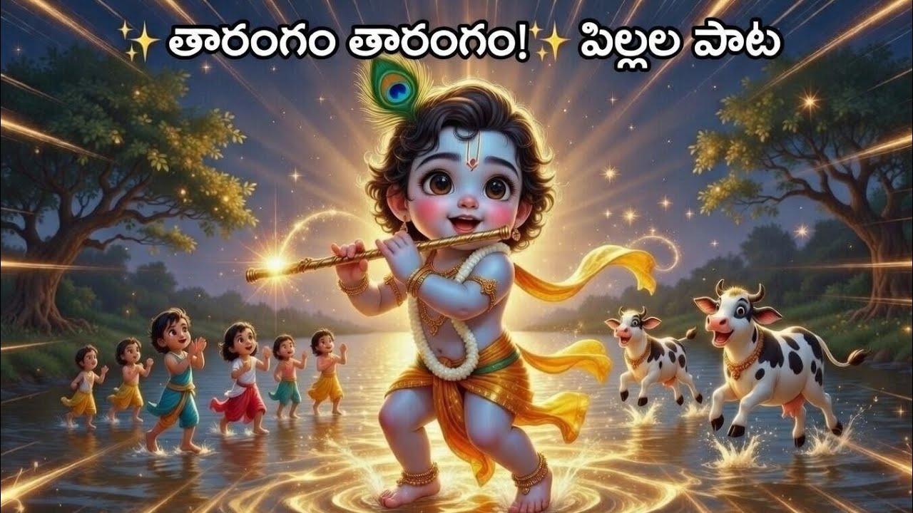 ✨ తారంగం తారంగం |  Nursery Rhymes in Telugu 🎵”| Fun Telugu Lullaby for Kids 🌈”@rhymesofwonder​