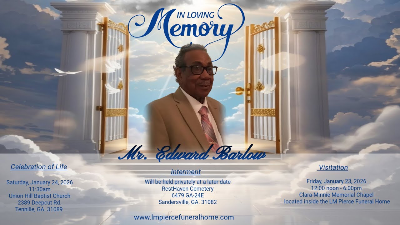 Celebration of Life for Mr. Edward Barlow