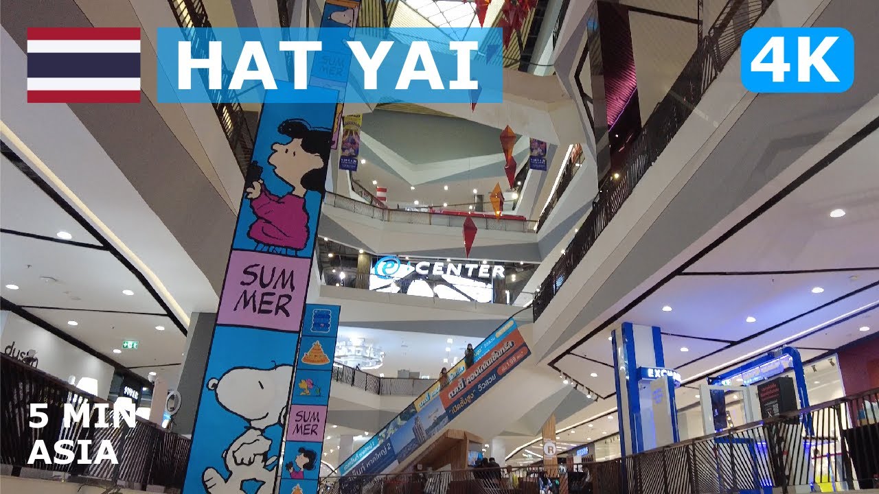 🇹🇭 Thailand - Hat Yai: 5 Minutes Walking Tour - 4K