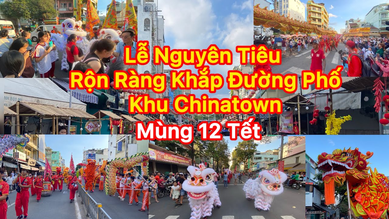 Lễ Nguyên Tiêu Rộn Ràng Trống Lân Khắp Phố Người Hoa Tại Sài Gòn #viral 