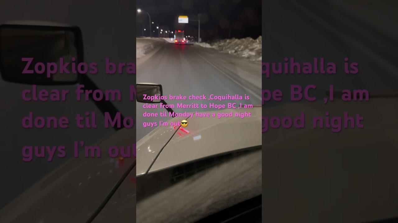 Zopkios brake check Coquihalla BC Canadá 