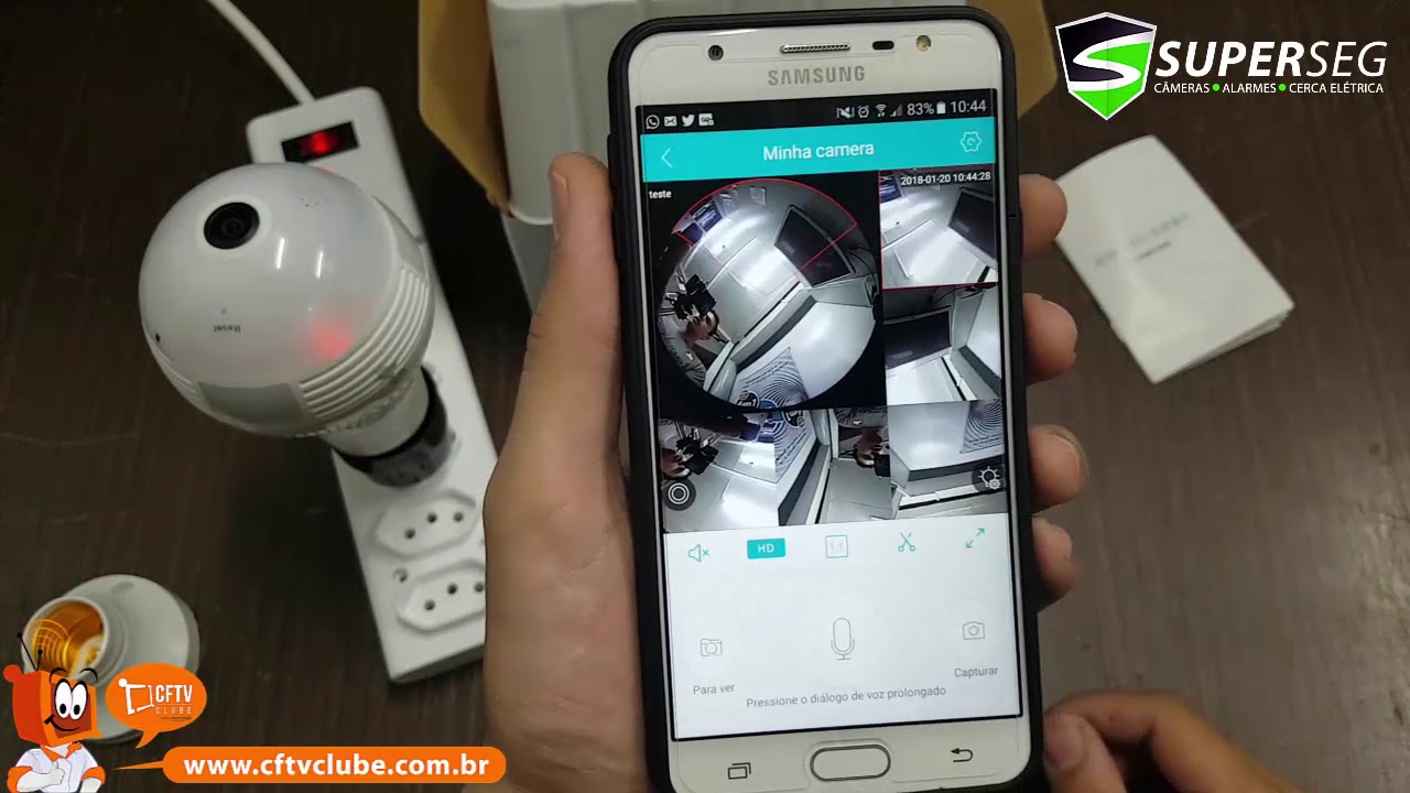 Câmera Lâmpada 360º - 4 formas de configurar a sua!