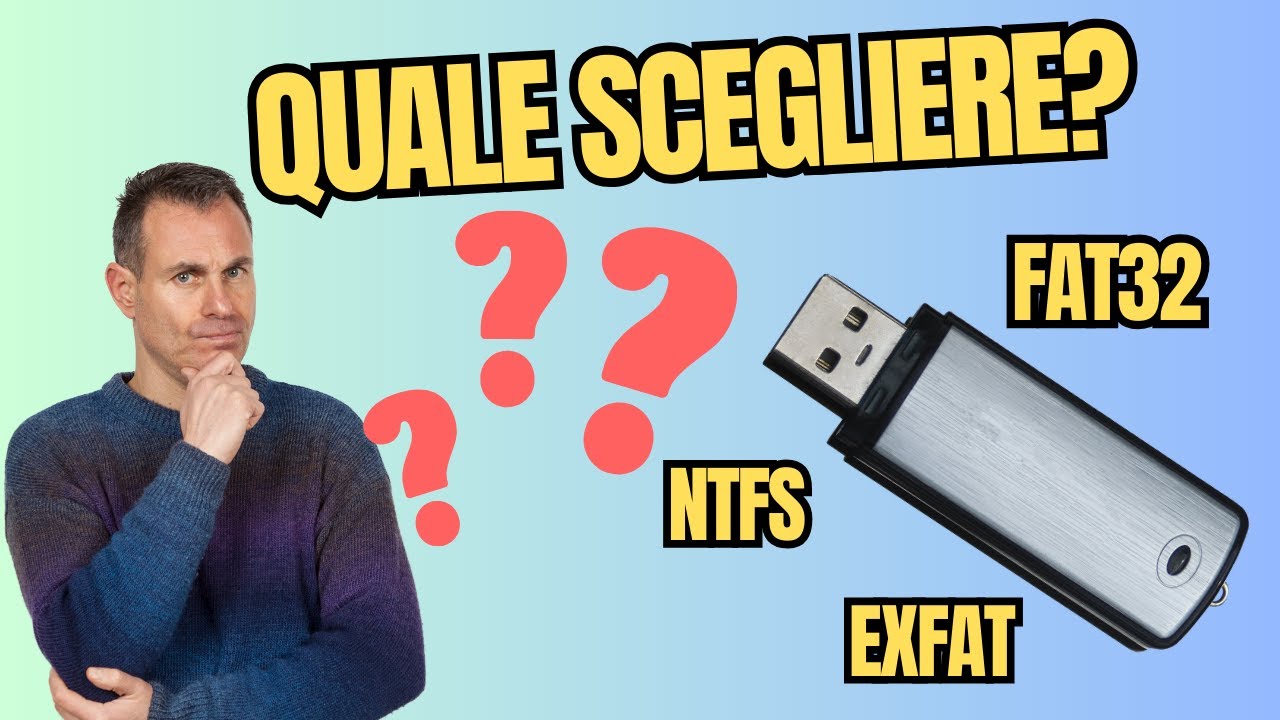 Come FORMATTARE correttamente una chiavetta USB o un HD esterno: differenze tra FAT32, NTFS, exFAT