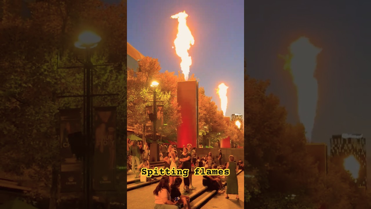 Crown fire show #crownmelbourne #melbourne