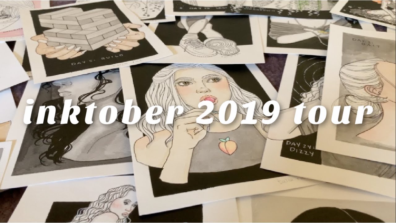 Inktober 2019 tour // 31 drawings from last year