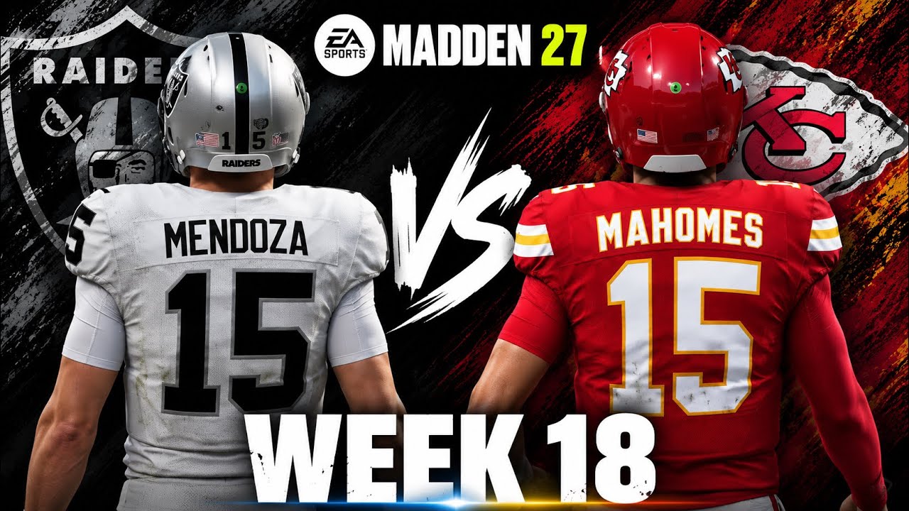 Симуляция 18-й недели: Raiders против Chiefs | Составы Madden 27