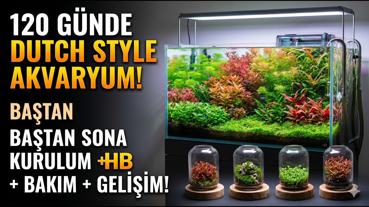 120 Günde Dutch Style Akvaryum! | Baştan Sona Kurulum + Bakım + Gelişim