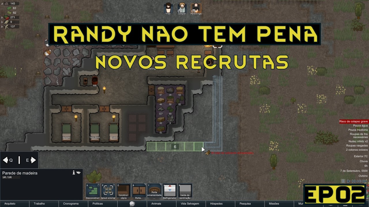 A Família Cresceu! Novos Recrutas e Novos Problemas | RimWorld (Ep. 2)