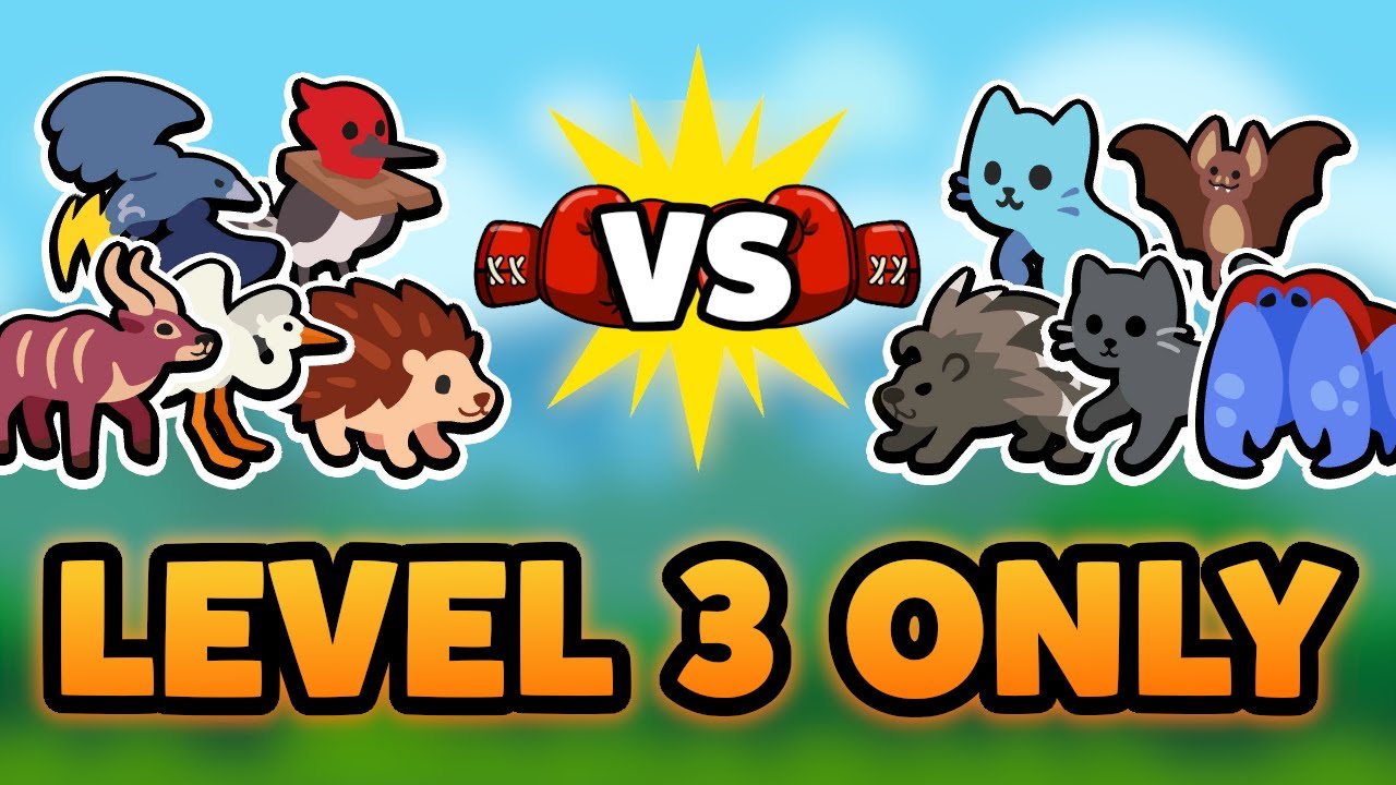 Super Auto Pets but we can only use LEVEL 3 PETS