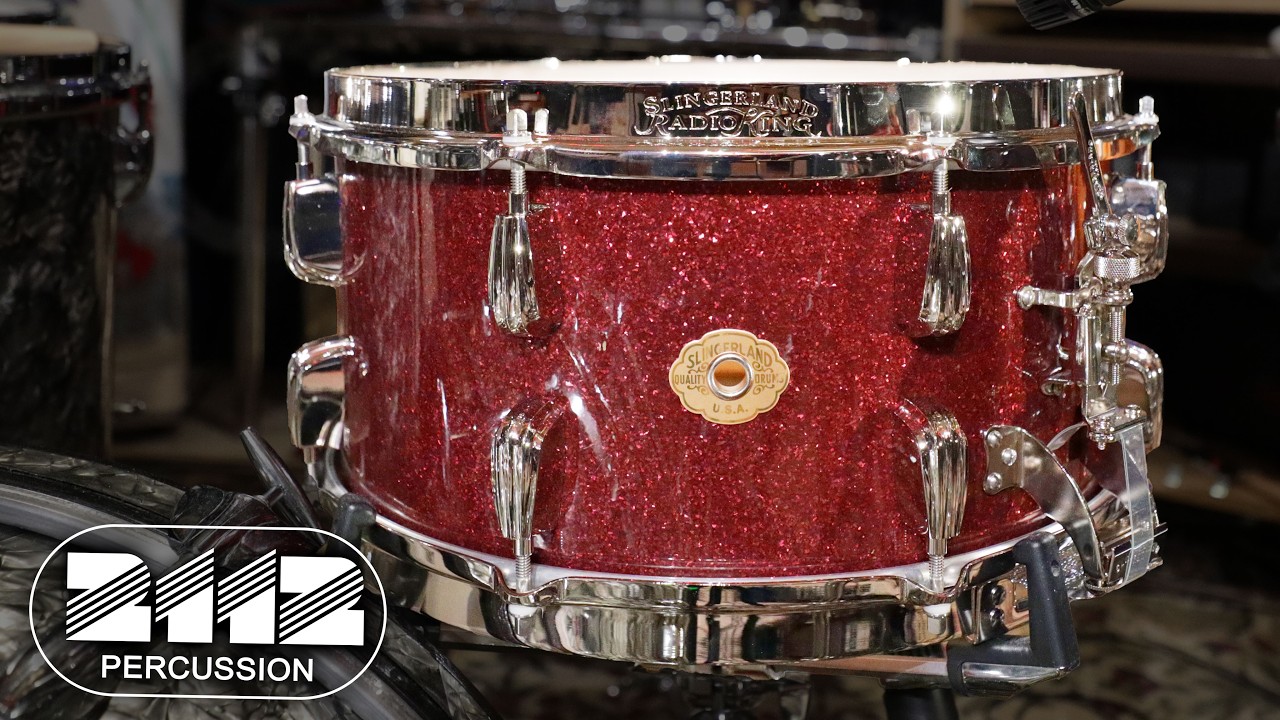 Slingerland Radio King Snare Drum 7x14 - Maroon Glass