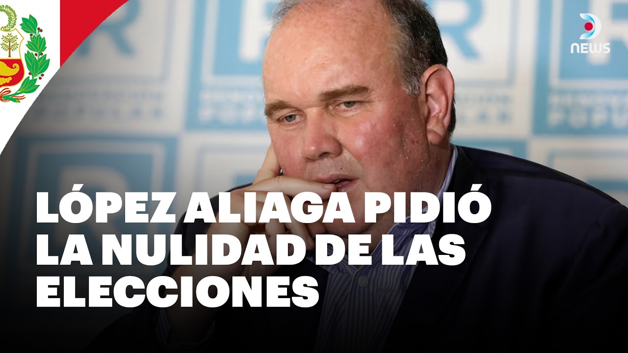 El candidato L&oacute;pez Aliaga, denunci&oacute; irregularidades y convoc&oacute; a marchas en todo el pa&iacute;s | DNews