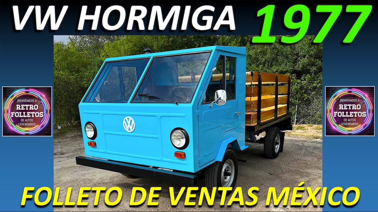 1977 VW HORMIGA - FOLLETO DE VENTAS MÉXICO