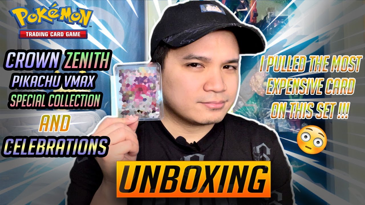 Pikachu Crown Zenith Vmax Special Collection and Celebrations Box Opening!! I Pulled An Alternate Ar