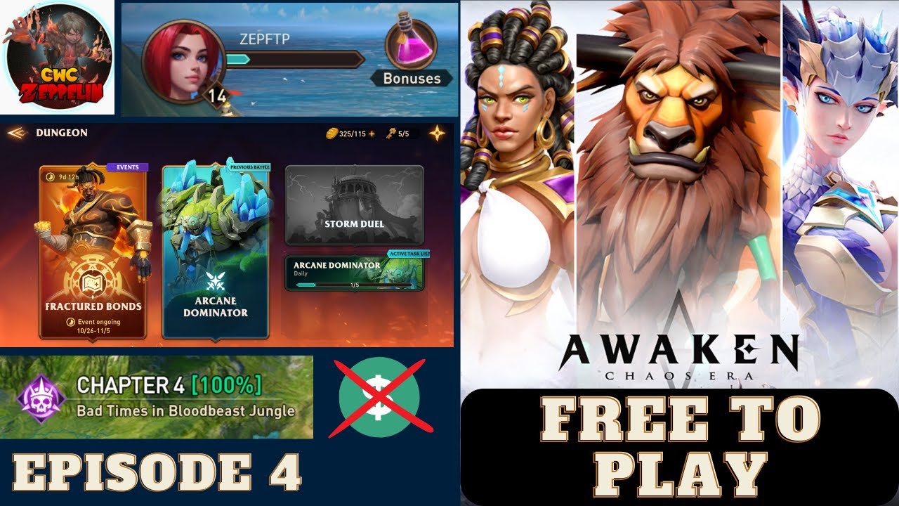 Awaken: Chaos Era - Free to Play - Episode 4 (For Beginners)