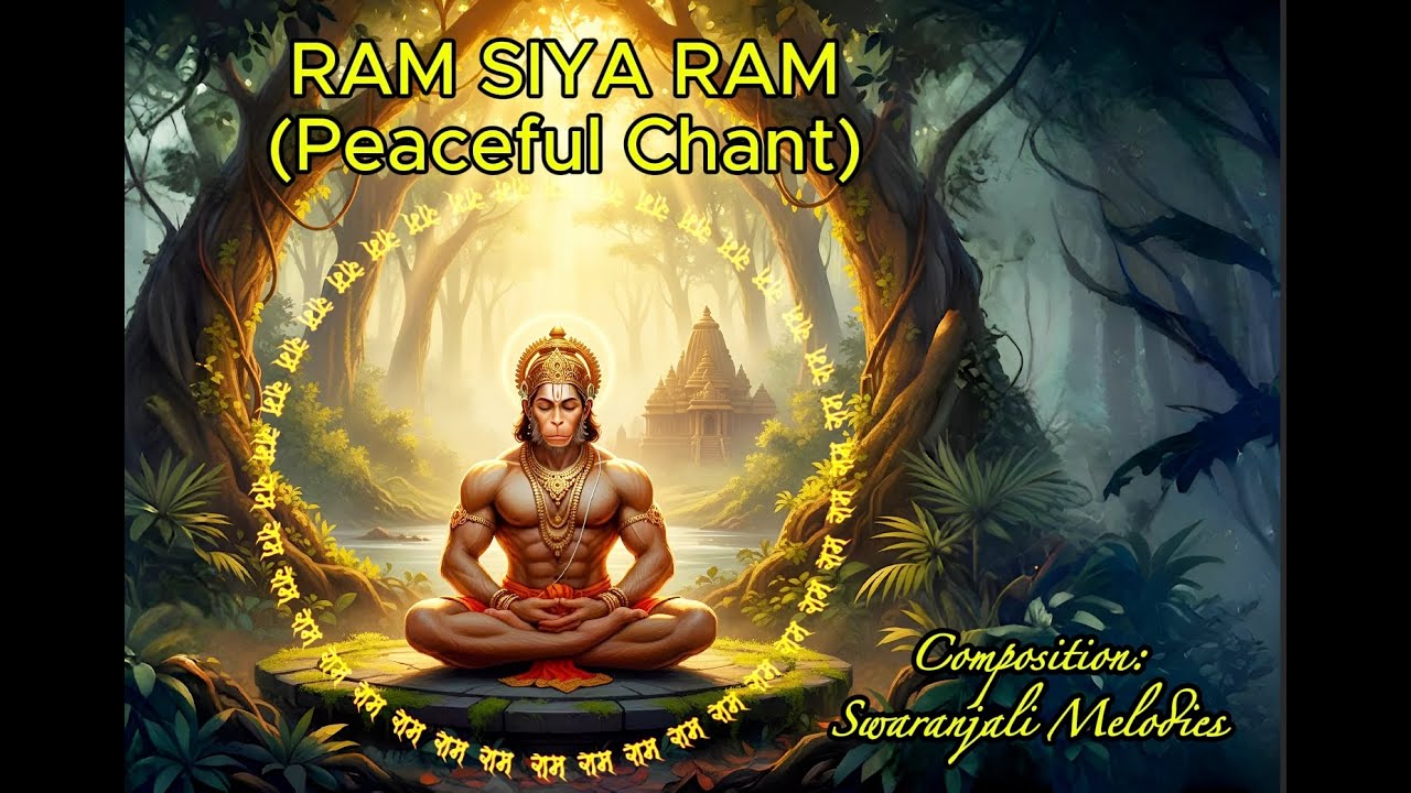 RAM SIYA RAM (Peaceful Chant) - Powerful Meditation Music for Positive Energy | Hanuman #ram