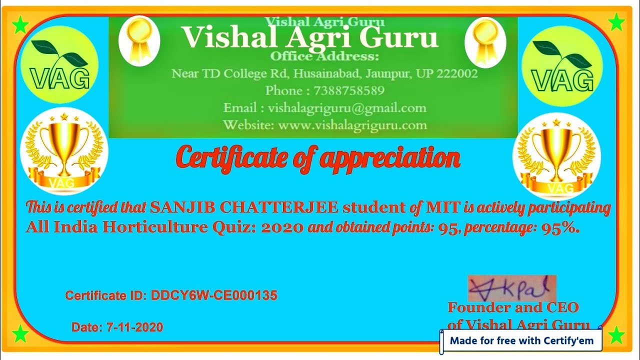 Free Agriculture Course With Certificate | Free Online Course | Online Course 2020 |