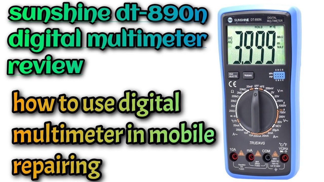 How to use digital multimeter in mobile repairing full detail