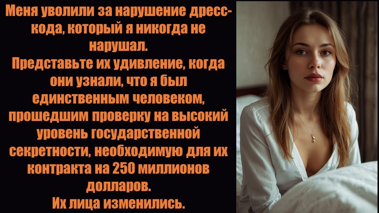 Меня уволили за нарушение дресс-кода, поэтому я разорвал их государственный контракт на 250 миллион.