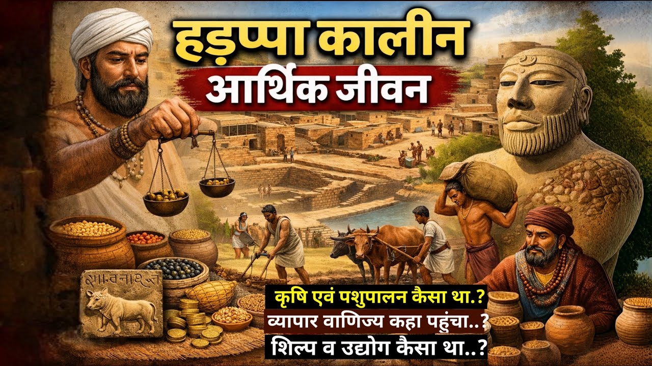 हड़प्पा सभ्यता का आर्थिक जीवन: कृषि, व्यापार और उद्योग | Economic Life of Indus Valley Civilization