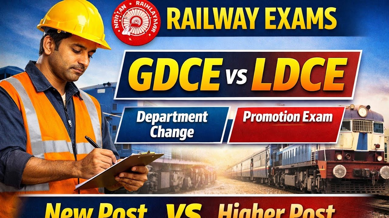 Railway Exams GDCE vs LDCE | क्या फर्क है? कौन दे सकता है? पूरी जानकारी हिंदी में 🚆
