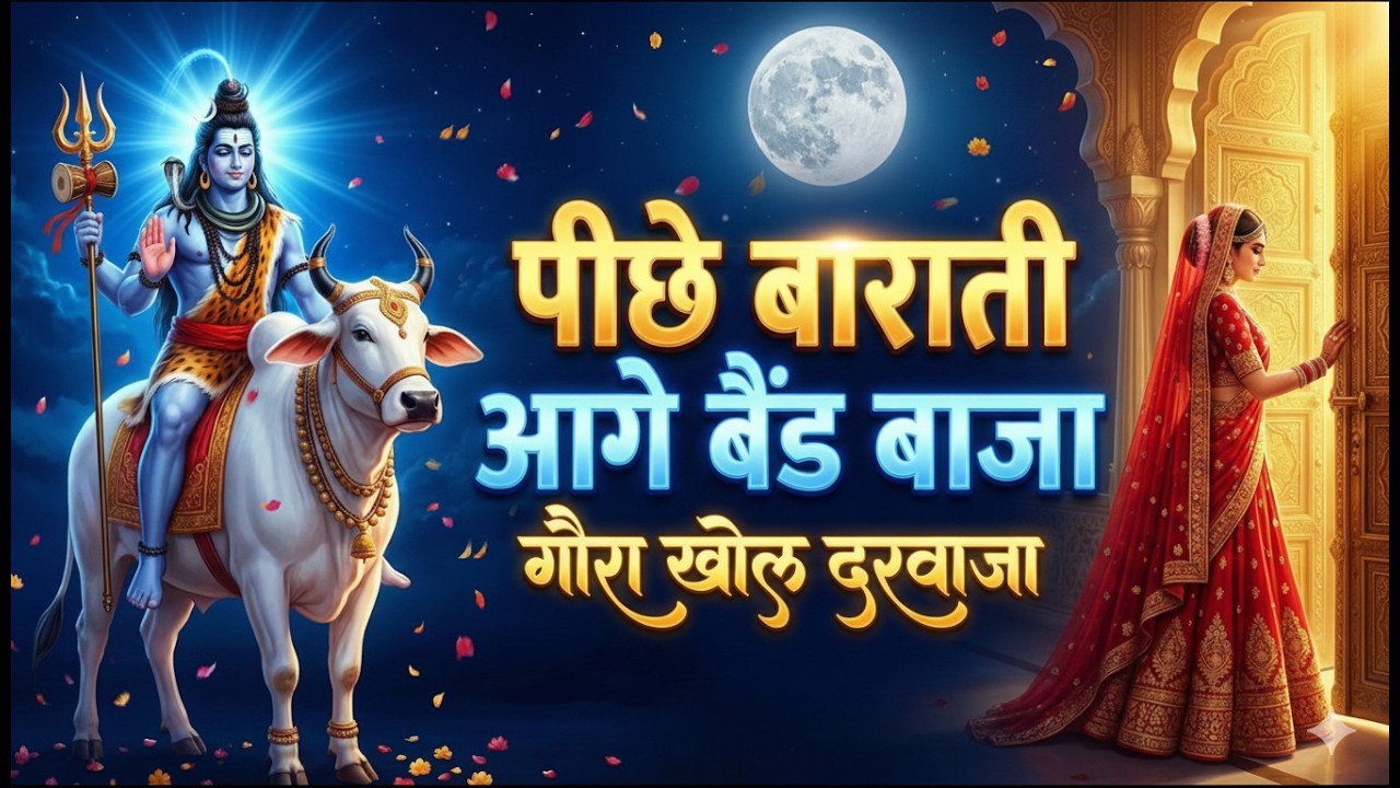 🔱पीछे बाराती आगे बैंड बाजा | गौरा खोल दरवाजा | Shiv Baraat Song 2026 | Maha Shivratri Special Bhajan