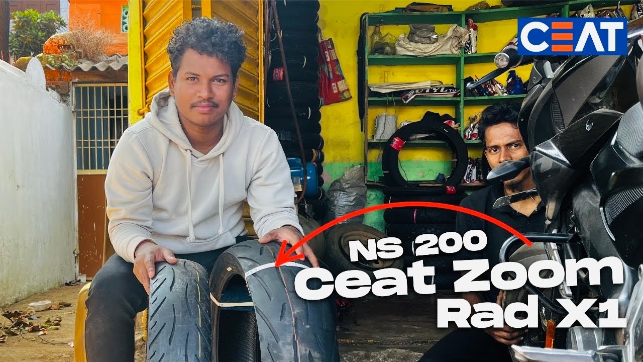 Ceat Zoom Rad X1 | NS 200 tyre Change Vlog