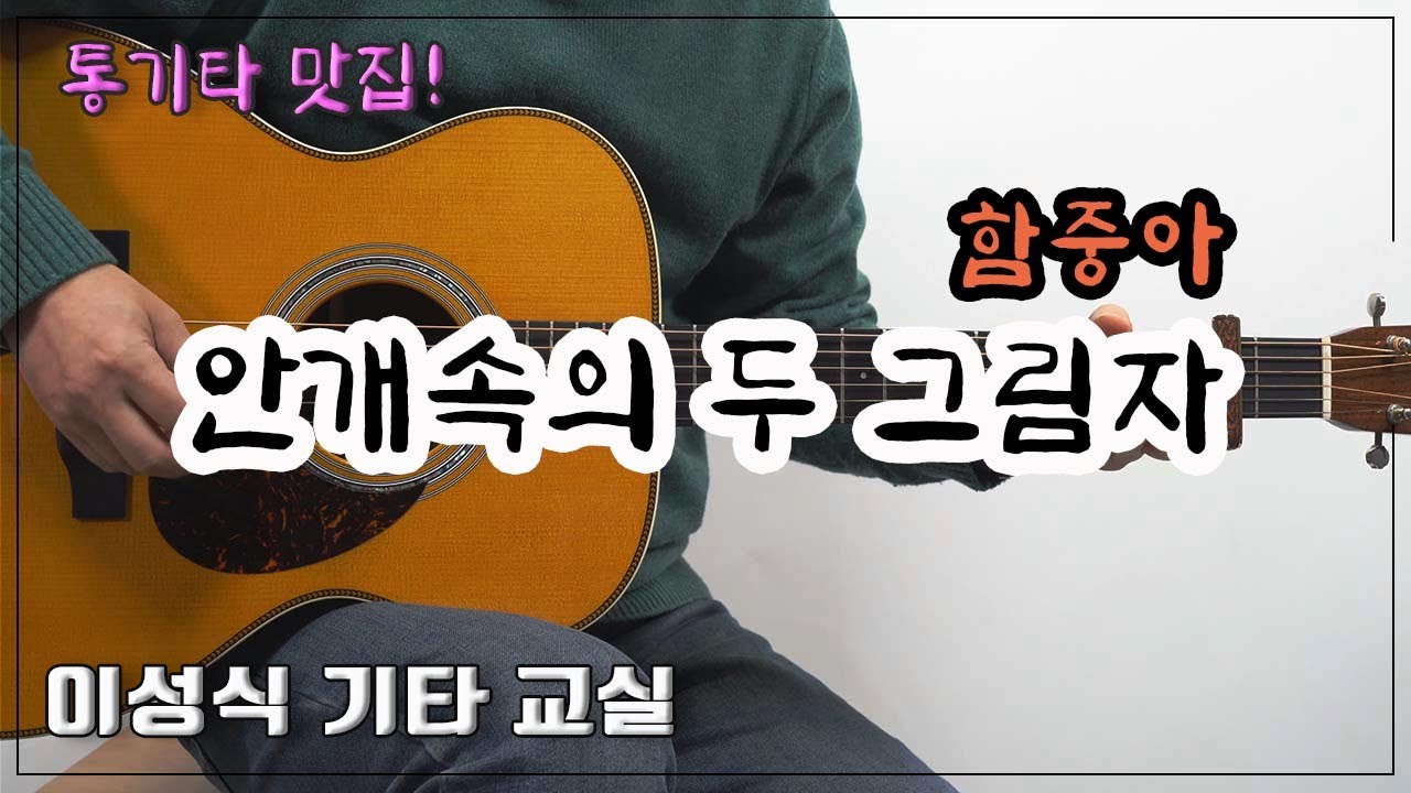 [쿠키포함]-안개속의 두 그림자-함중아/Two Shadows in the Mist/Old K-Pop/Guitar Cover/좋은 악보/이성식 기타교실