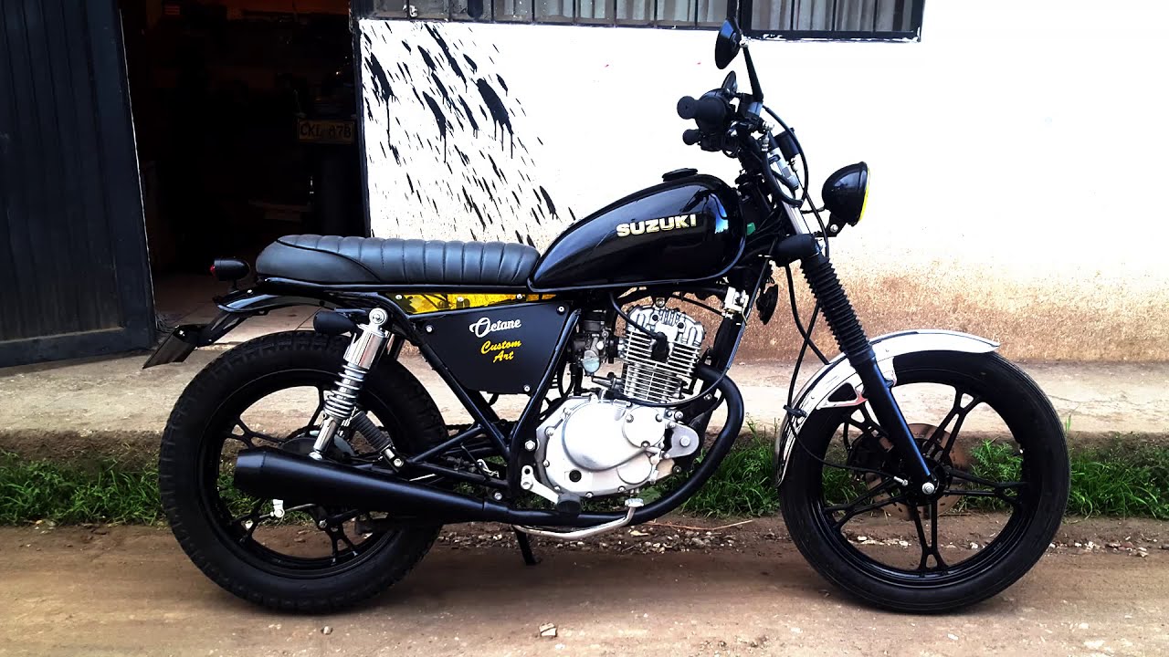 gn 125 cafe racer suzuki intruder 125 bratstyle modificada custom