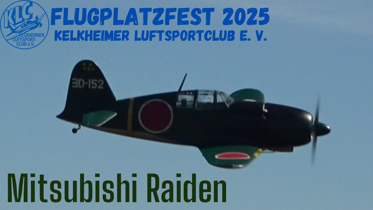 RC MITSUBISHI J2M RAIDEN MOKI RADIAL ENGINE (Flugplatzfest Kelkheim 2025)