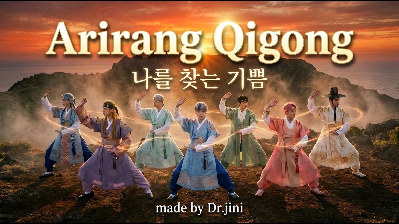 [Qigong Music Video] 국보급 비주얼로 배우는 12가지 기공 동작 l 한국의 미(美)와 에너지를 담은 AI 시네마틱 명상