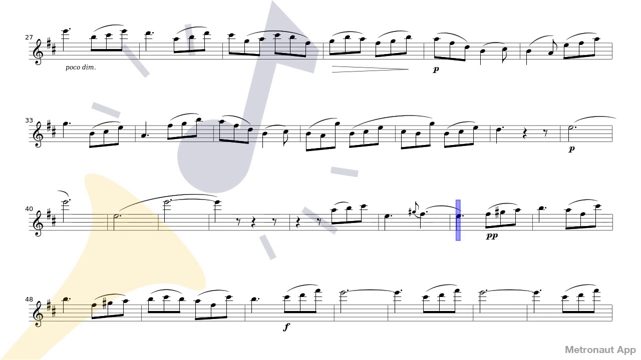 Flute - Cécile Chaminade - Pastorale enfantine Op.12 - I.