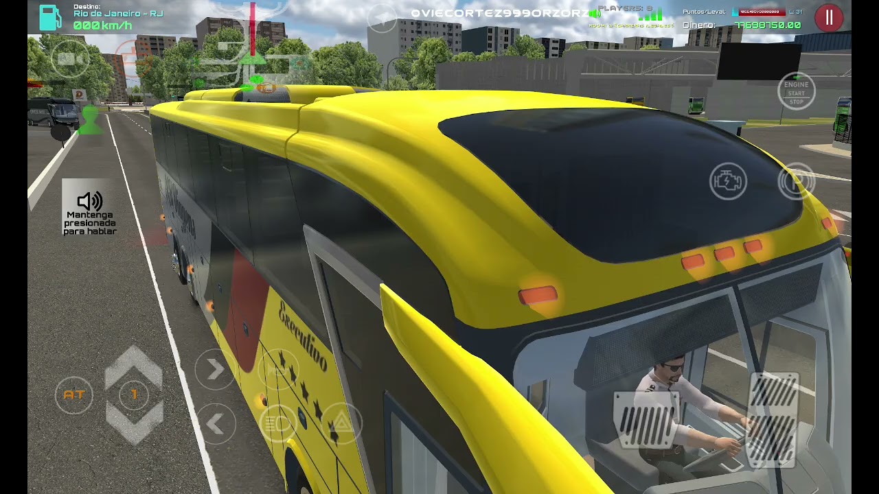 Driver's Jobs Online Simulator. Convoy en buses Mascarello. Mapa de Río de Janeiro.