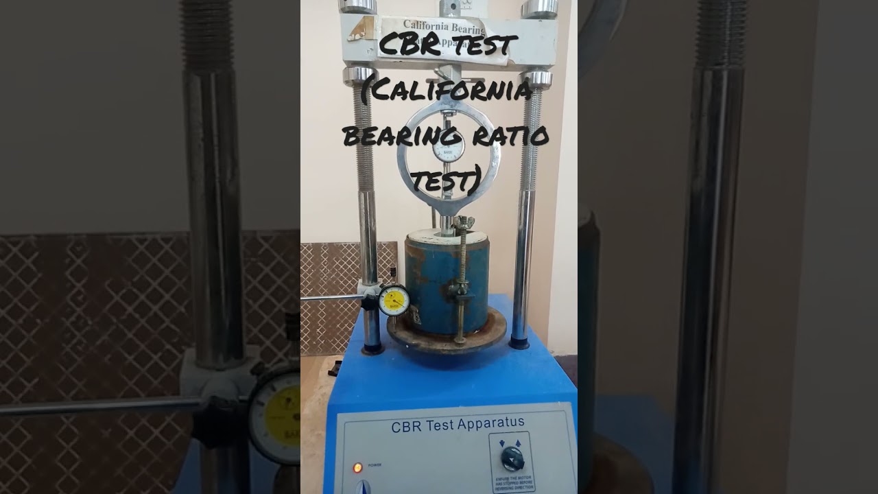 CBR test (California bearing ratio test).