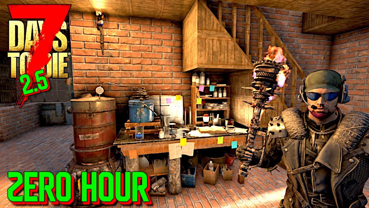 26 - 😂🤗Endlich steht auch die letzte Arbeitsstation🤗😂 - 7D2D 2.5 Zero Hour Mod