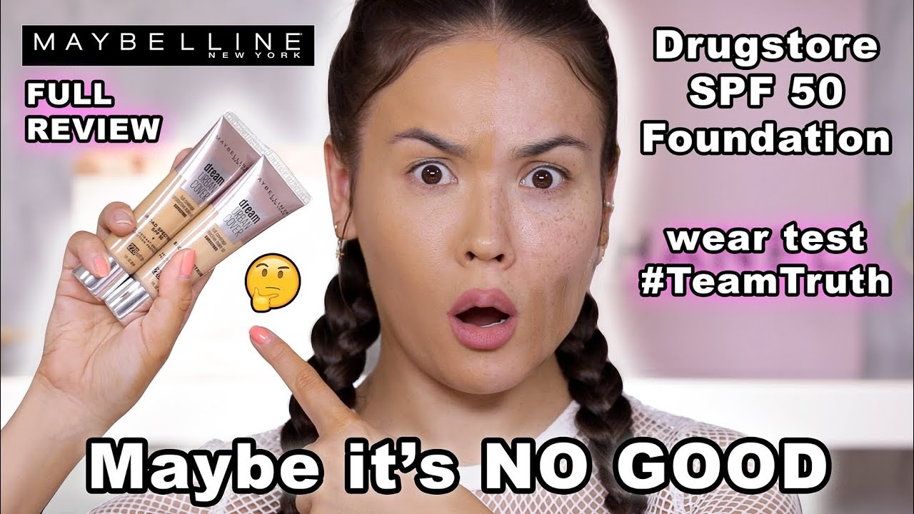 NEW MAYBELLINE DREAM URBAN COVER SPF 50 - FULL REVIEW + WEAR TEST | Maryam Maquillage