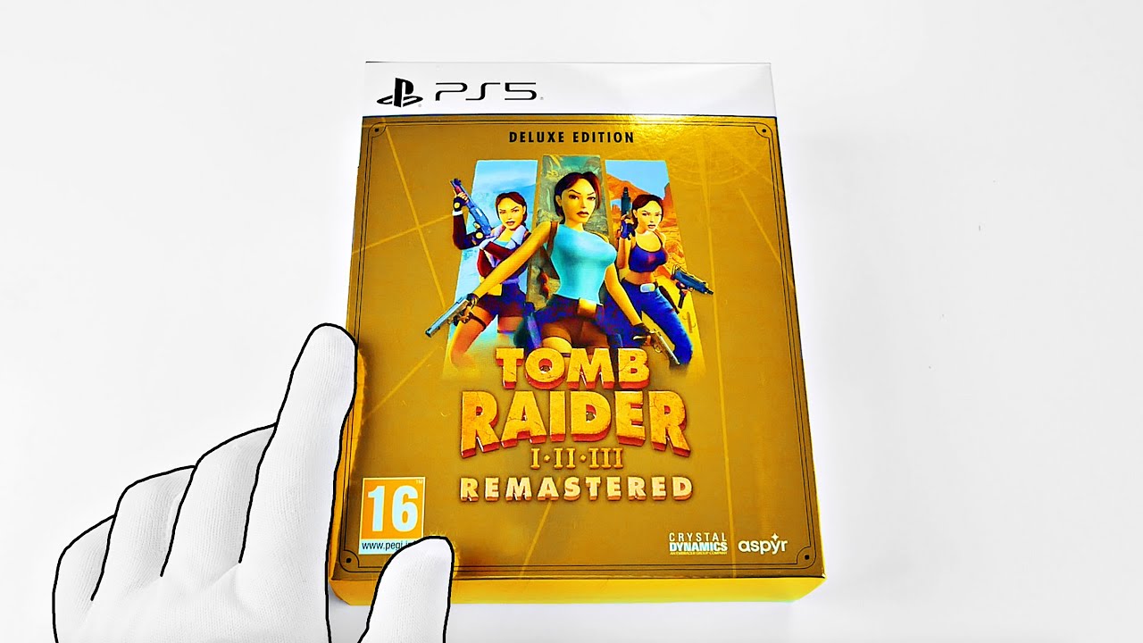 Tomb Raider 1-3 Remastered DELUXE EDITION PS5 Unboxing