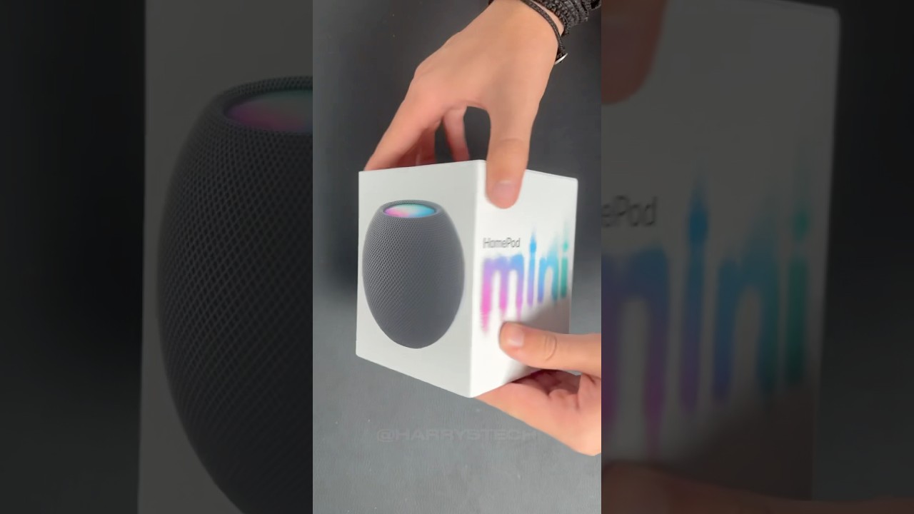 Unboxing a HomePod mini 🔈 #homepod #apple #homepodmini #homepodunboxing #tech