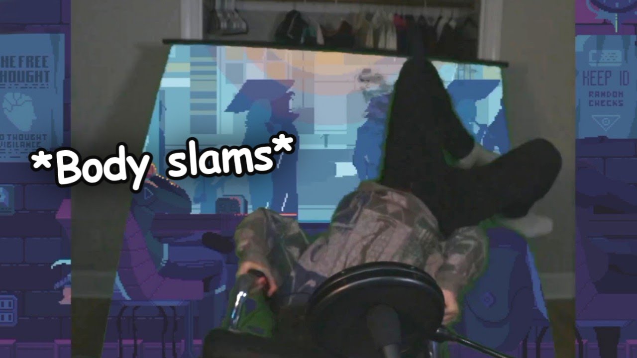 Karl Backflips Onto His Green Screen