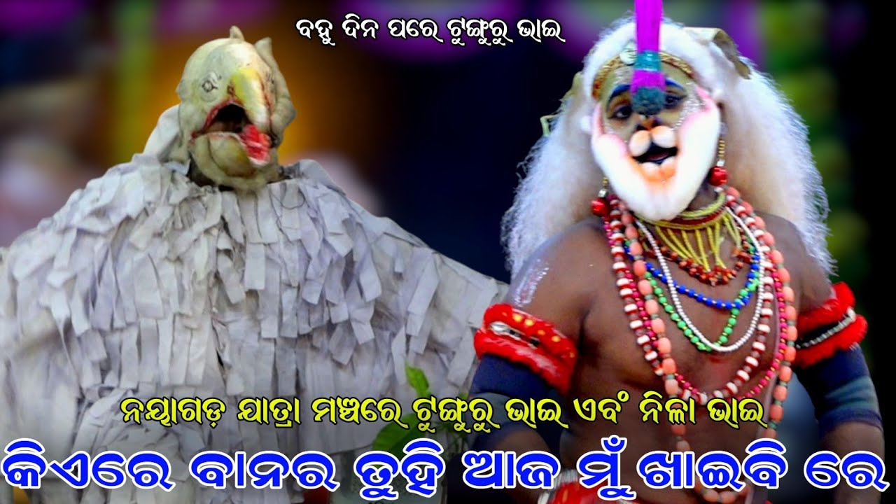 କିଏରେ ବାନର ତୁହି ଆଜ ମୁଁ ଖାଇବି ରେ । ବହୁ ଦିନ ପରେ ଟୁଙ୍ଗୁରୁ ଭାଇ । Sahanikera Ramalila । Brahmagiri Puri ।
