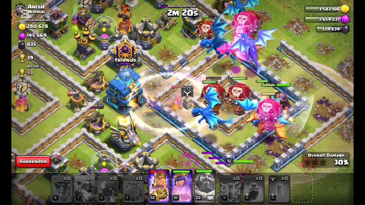 Super wizard blimp attack strategy #coc#cocstraregys#clashofclans#clashofclansattackstrategy