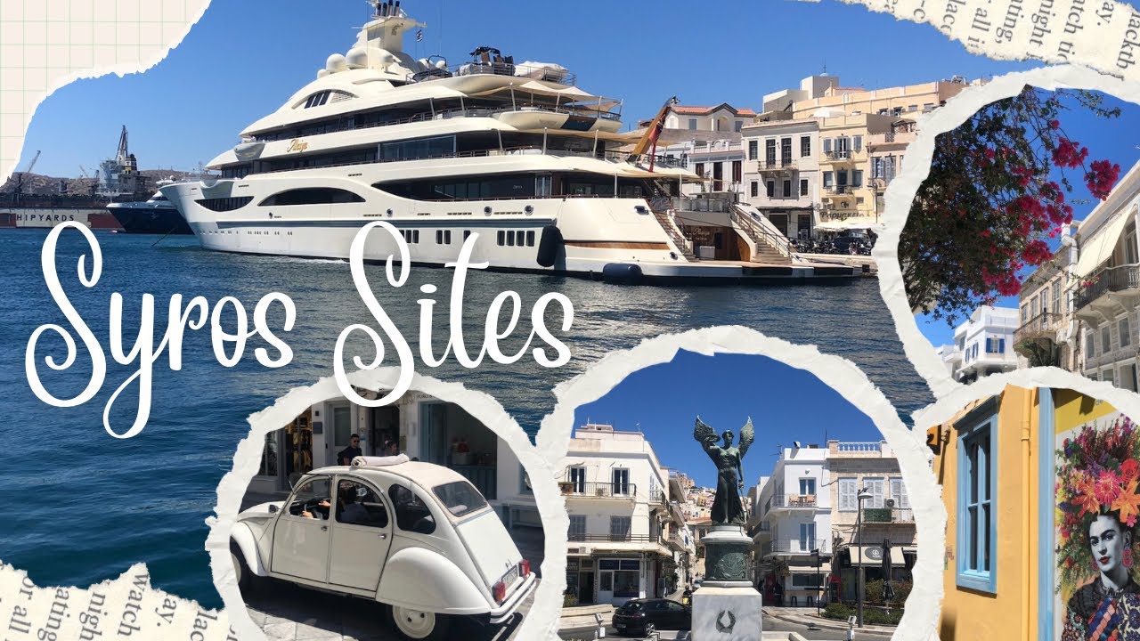 Syros, Greece 🇬🇷 | Exploring the Streets & Hidden Sites 🍨🛥️