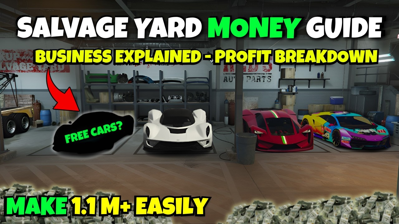 Salvage Yard GTA 5 Online Full Guide | Salvage yard free car | Mc ABLE #gta5 #gtaonline